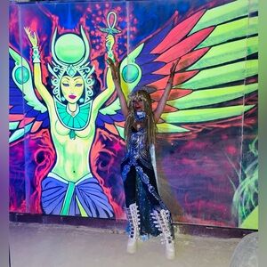 SOLD Custom Black Stretch Liner Jumpsuit – Sculpted Fit, Layering Essential